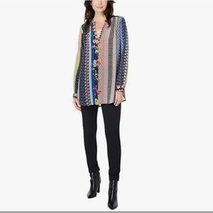 Johnny Was 100% silk tunic size medium